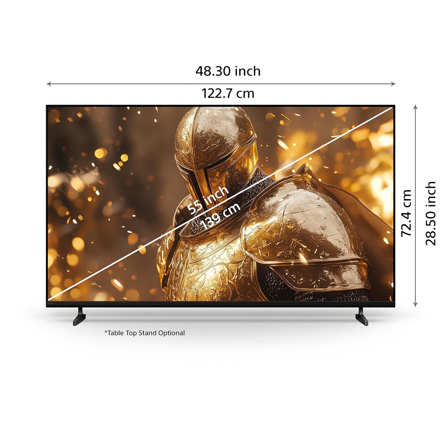 Sony BRAVIA 55 Inch 4K Ultra HD Smart LED Google TV K-55S25BM2 New - Image 6
