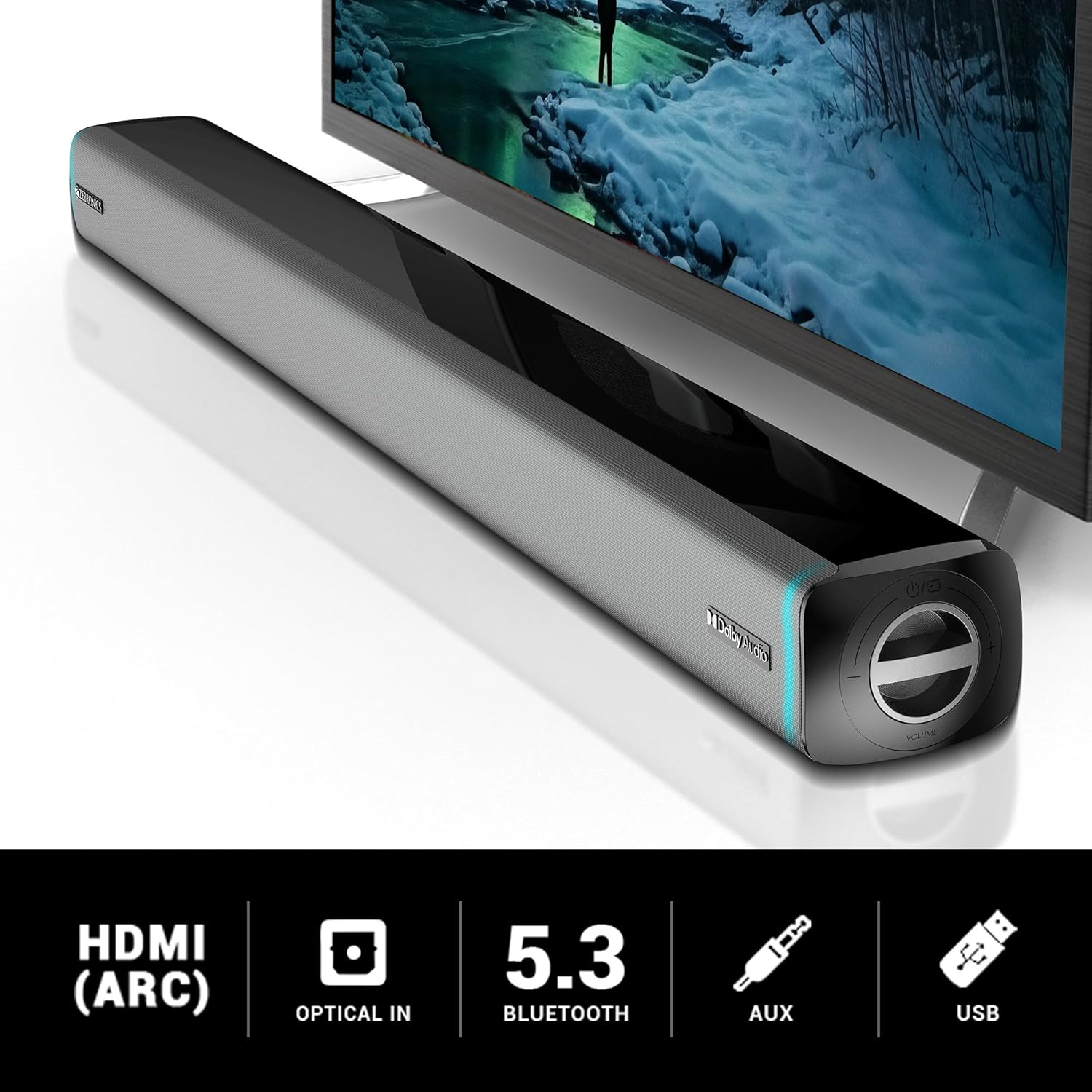 Zebronics Juke Bar 9550 Pro 625W 5.2 Channel Soundbar with Dual Wireless Subwoofer, Silver - Image 6
