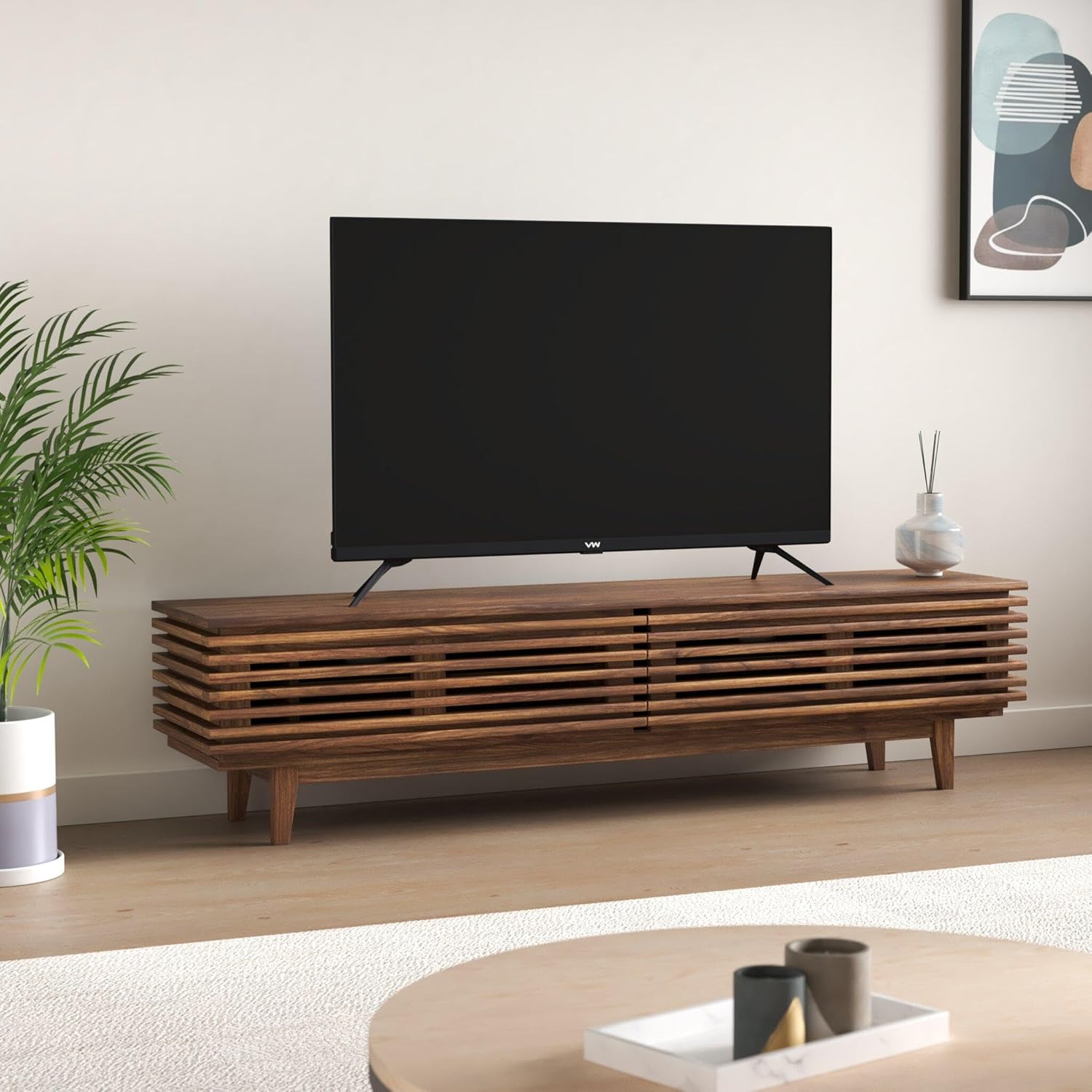 43 Inch Full HD Linux Smart LED TV Frameless Black VW43S1 - Image 2