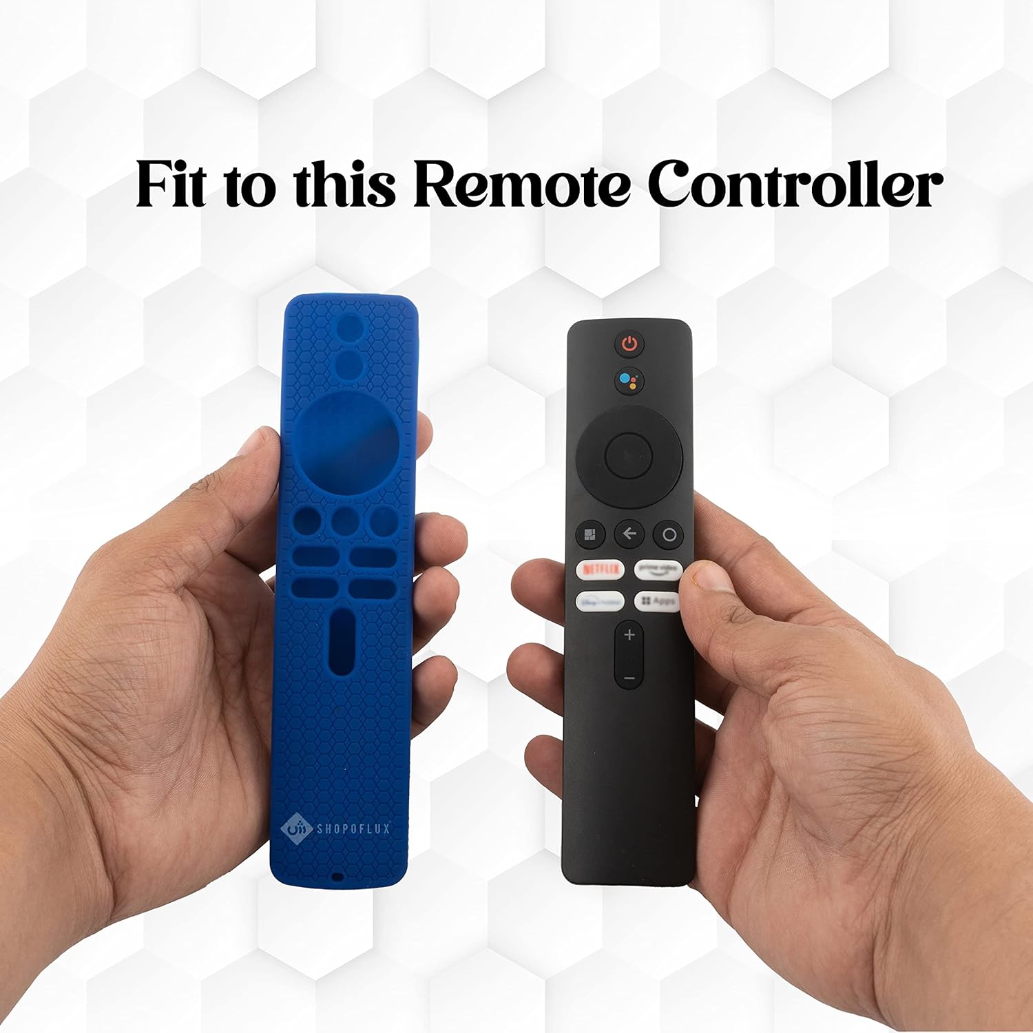 SHOPOFLUX Blue Silicone Remote Cover for Redmi 4k Ultra 43", Xiaomi OLED 55", 5A 32/40/43" TVs - Image 2