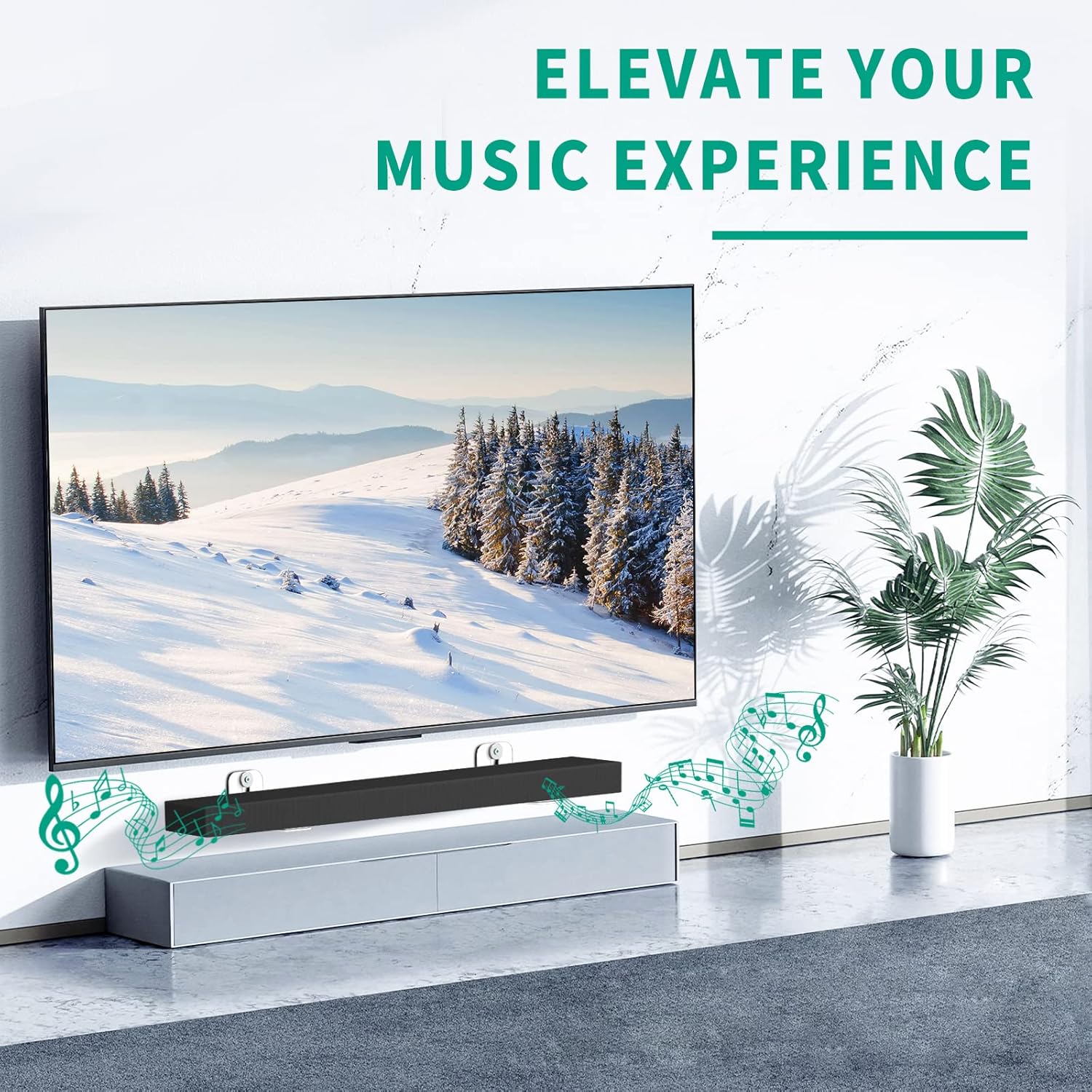 Universal Soundbar Wall Mount Bracket Floating Shelf for Samsung, LG, Sony and More - Image 6
