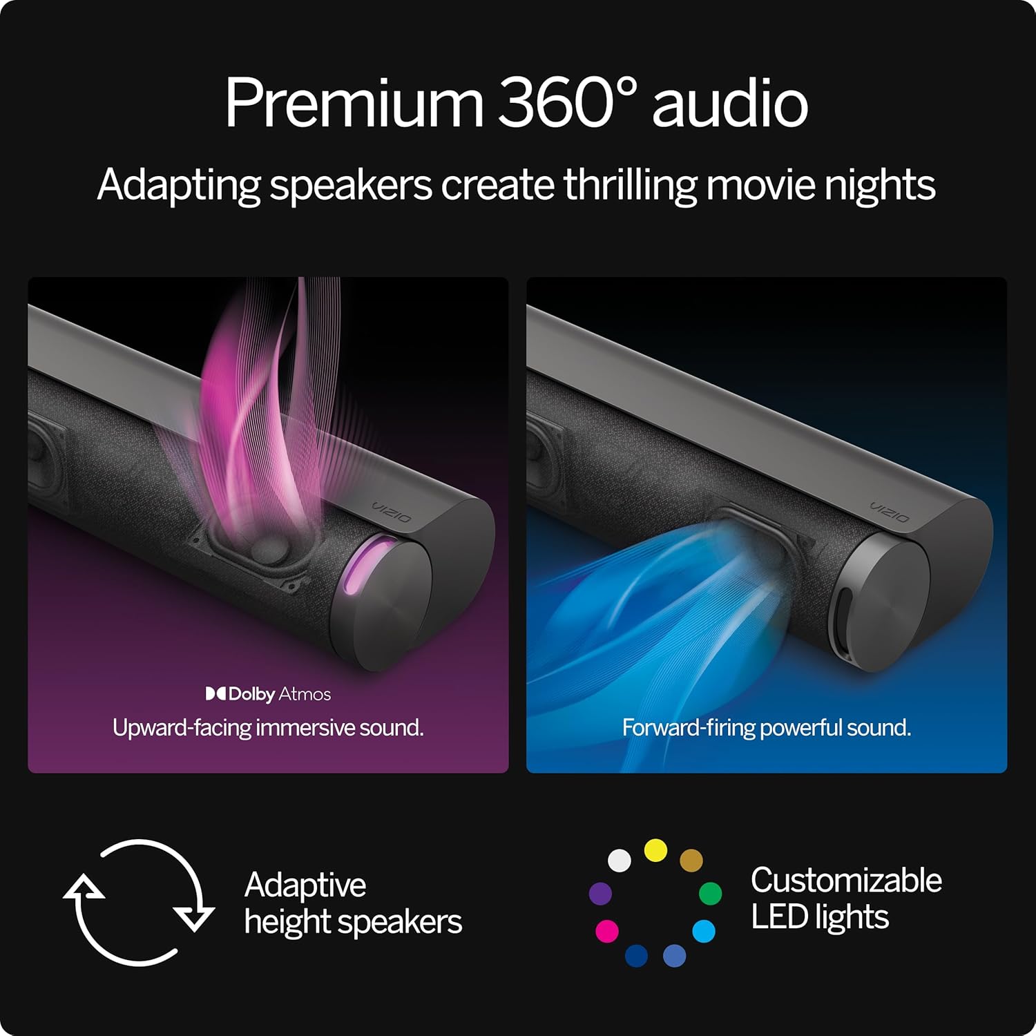 VIZIO Elevate SE 5.1.2 Channel Soundbar System with Wireless Subwoofer, Dolby Atmos, DTS:X, Bluetooth, New 2024 - Image 3