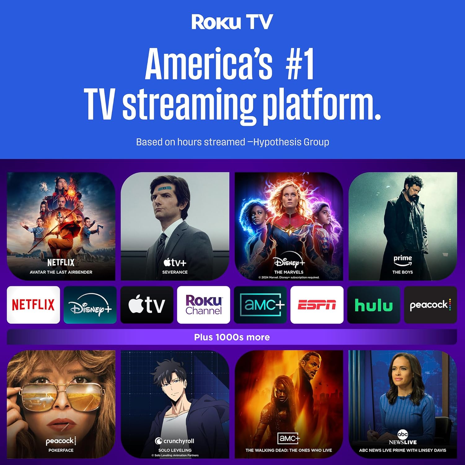 Westinghouse 55 Inch Edgeless 4K UHD Smart Roku LED TV HDR10 Wi-Fi Mobile App Compatible - Image 3