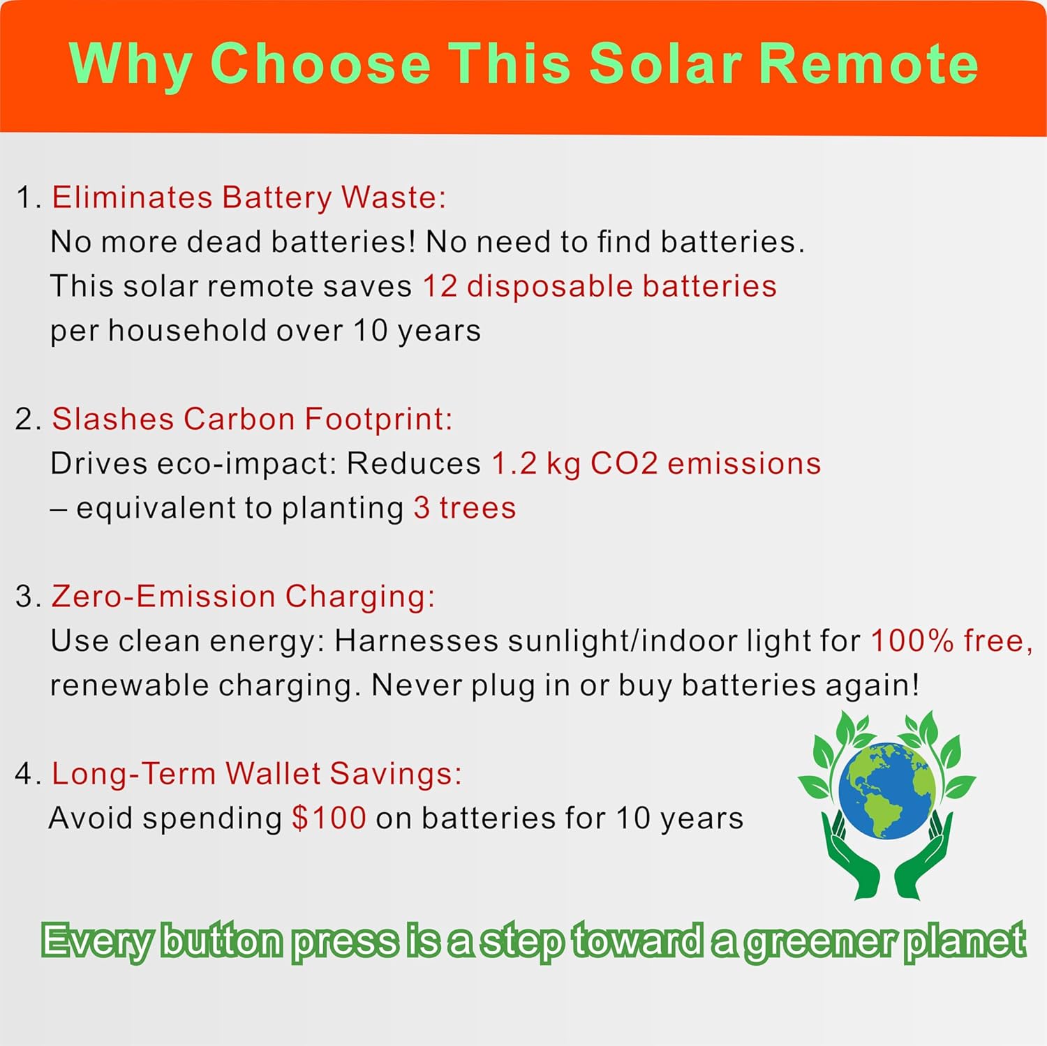 Solar Rechargeable Replacement Remote for Samsung Smart TV Voice Bluetooth 2018-2025 Models - Image 3