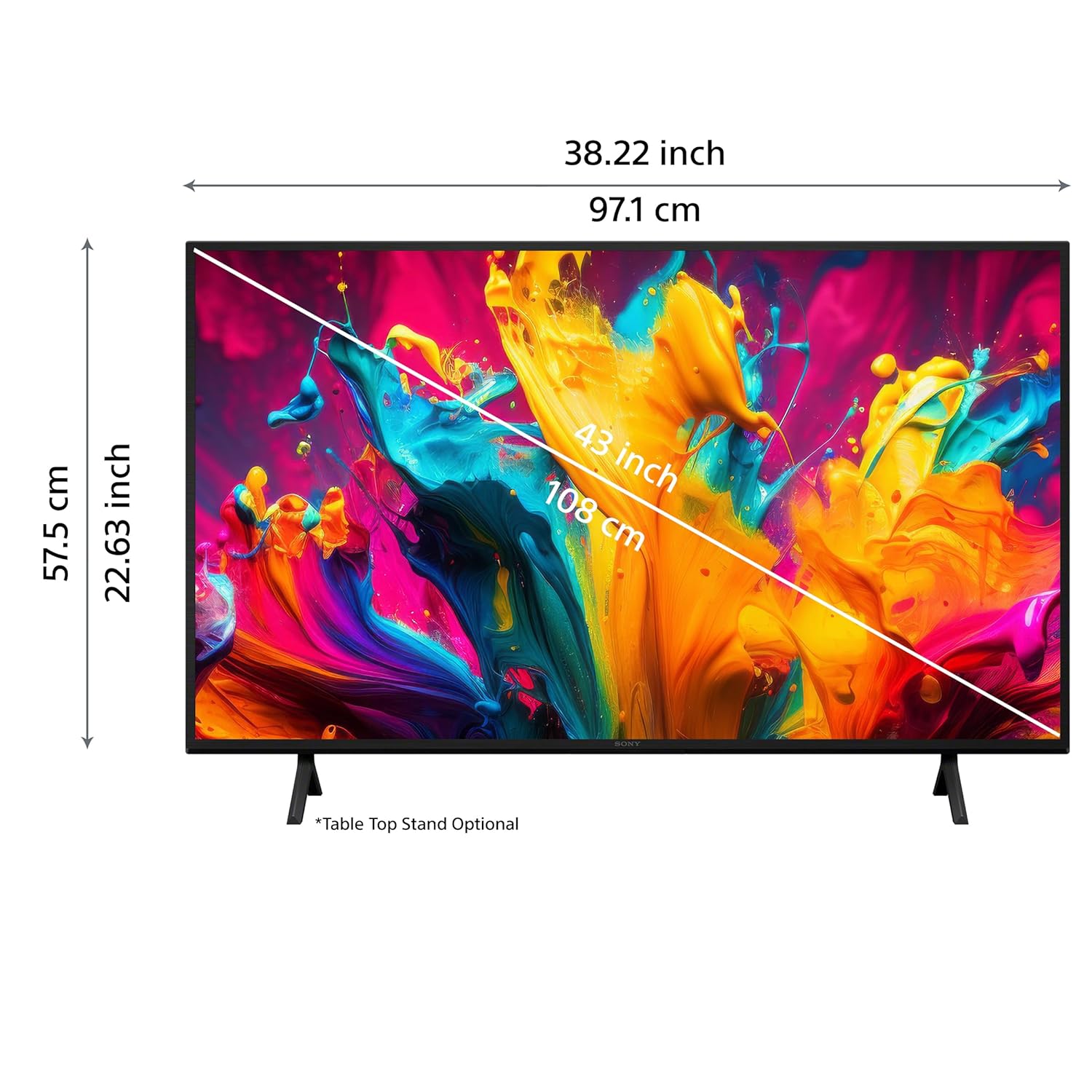 Sony BRAVIA 43 Inch 4K Ultra HD Smart LED Google TV K-43S20B Black New - Image 5