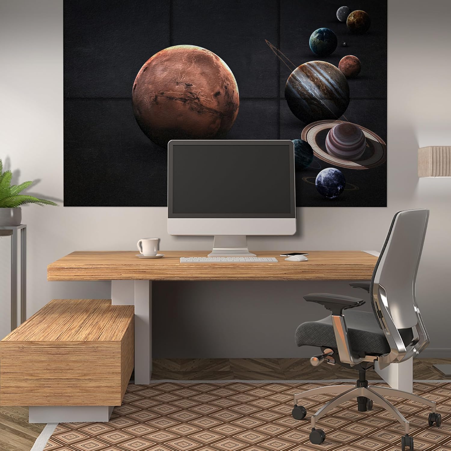 BUBOS 6 Pack 72x48 Inch Mars 3D Soundproof Acoustic Panels Self-Adhesive Decorative Treatment - Image 6