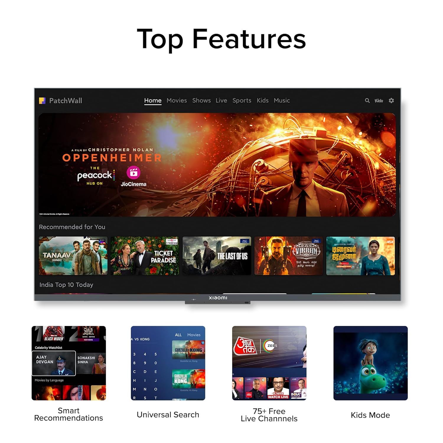 Xiaomi MI 32 Inch HD Ready Smart Google LED TV Black - Image 3
