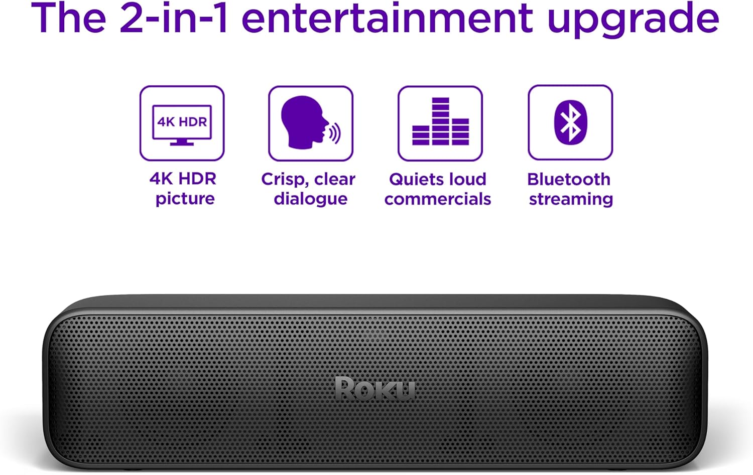 Roku Streambar SE 2-in-1 Soundbar with Built-in 4K Streaming and Premium Speakers - Image 3