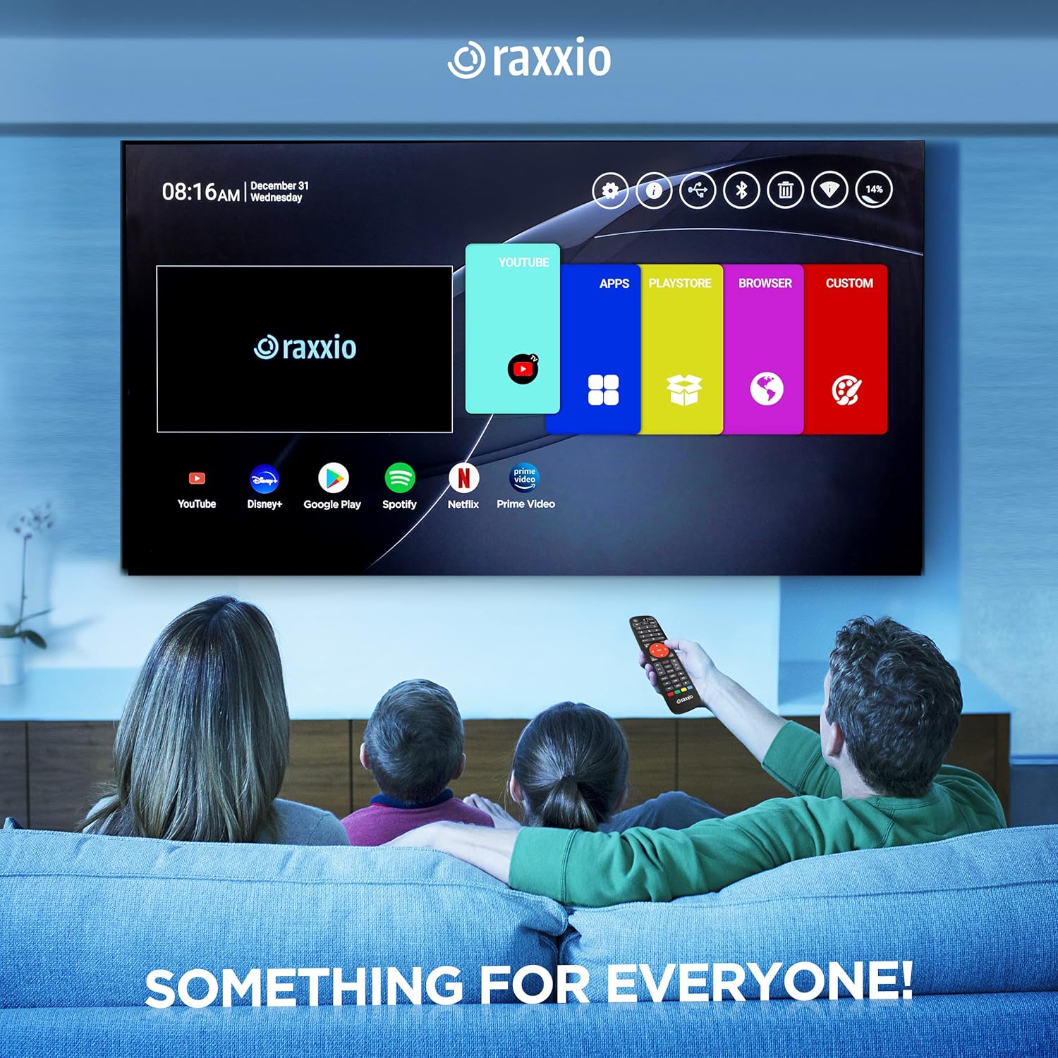 Raxxio RAX2100 Android 9.0 4K HDR Smart TV Box 64GB ROM, 4GB RAM - Image 6