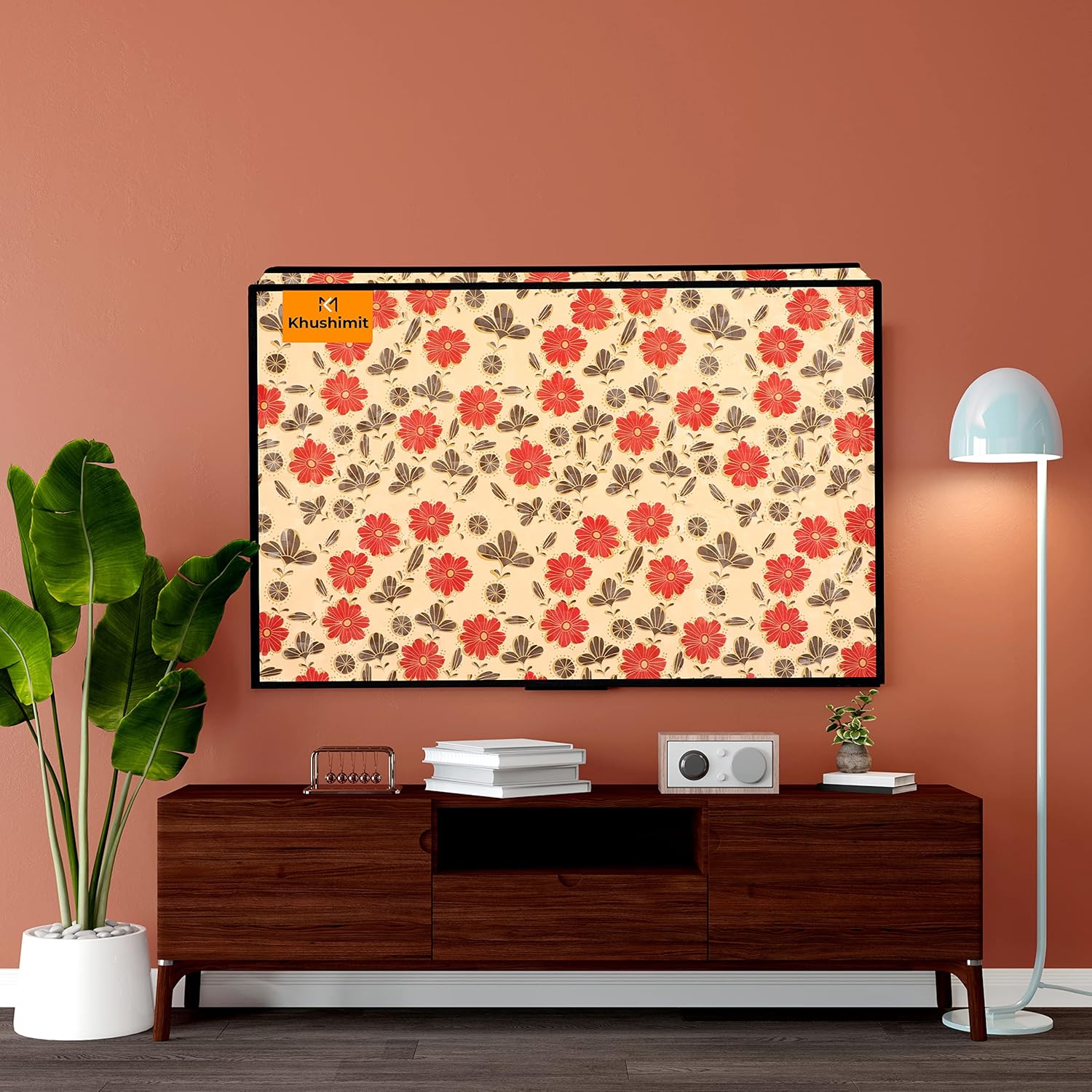 Khushimit 50 Inch Waterproof Smart TV Dust Cover with Transparent Viewing Layer - Image 3