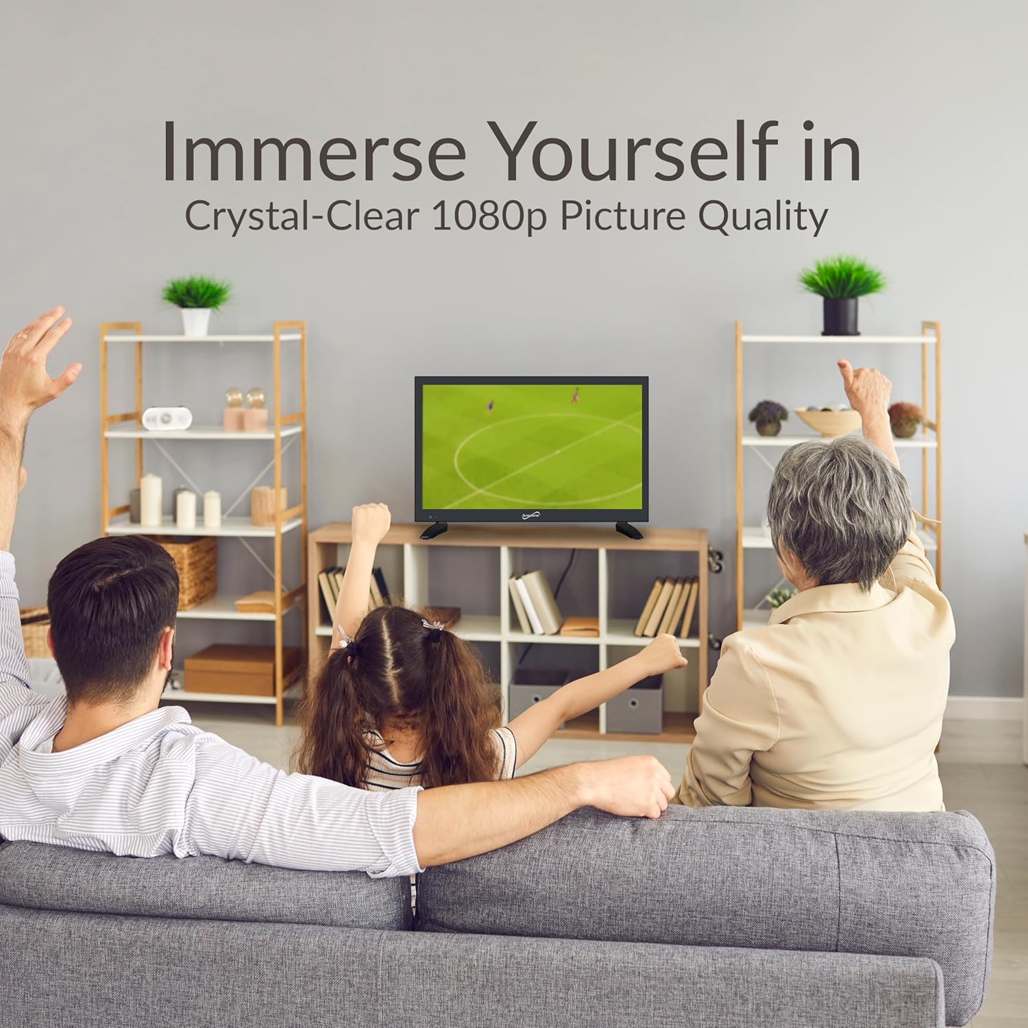 Supersonic 18.5 Inch Smart AC/DC LED TV VIDAA Powered 1080p WiFi Built-in Speakers USB 3x HDMI ARC - Image 4