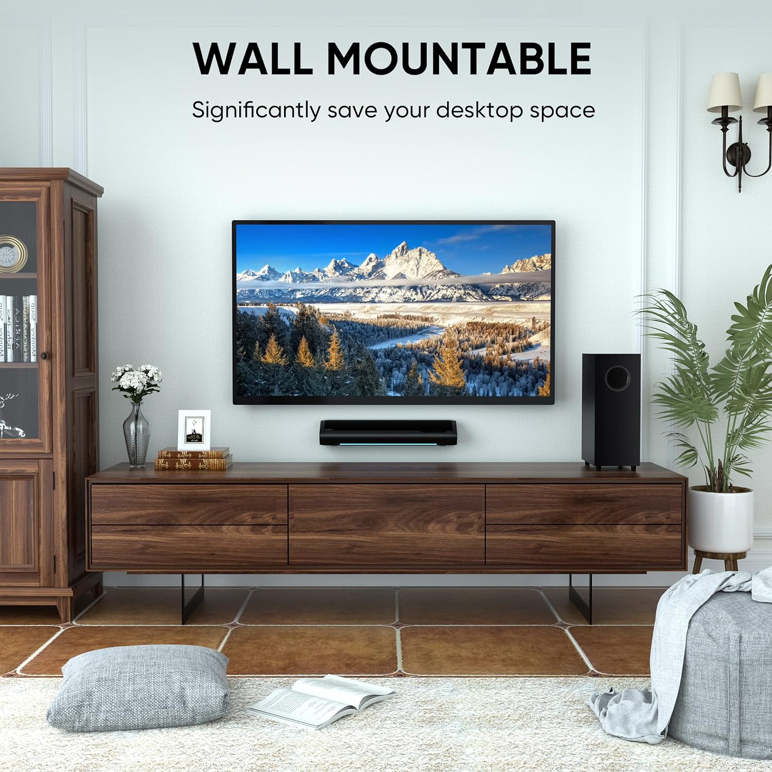 Saiyin 17-inch 2.1 Channel Deep Bass Soundbar with Subwoofer, Bluetooth Home Theater Speaker - Image 6