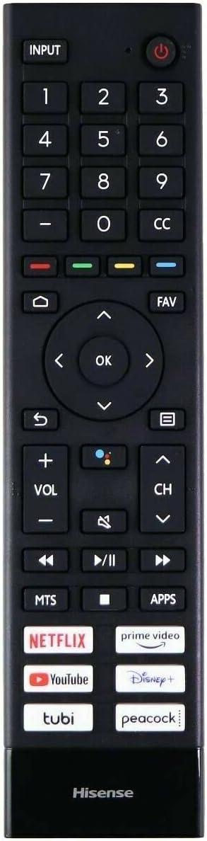 AJPro Renewed Voice Control Remote for Hisense Smart Android TV 43A6G 75U6G