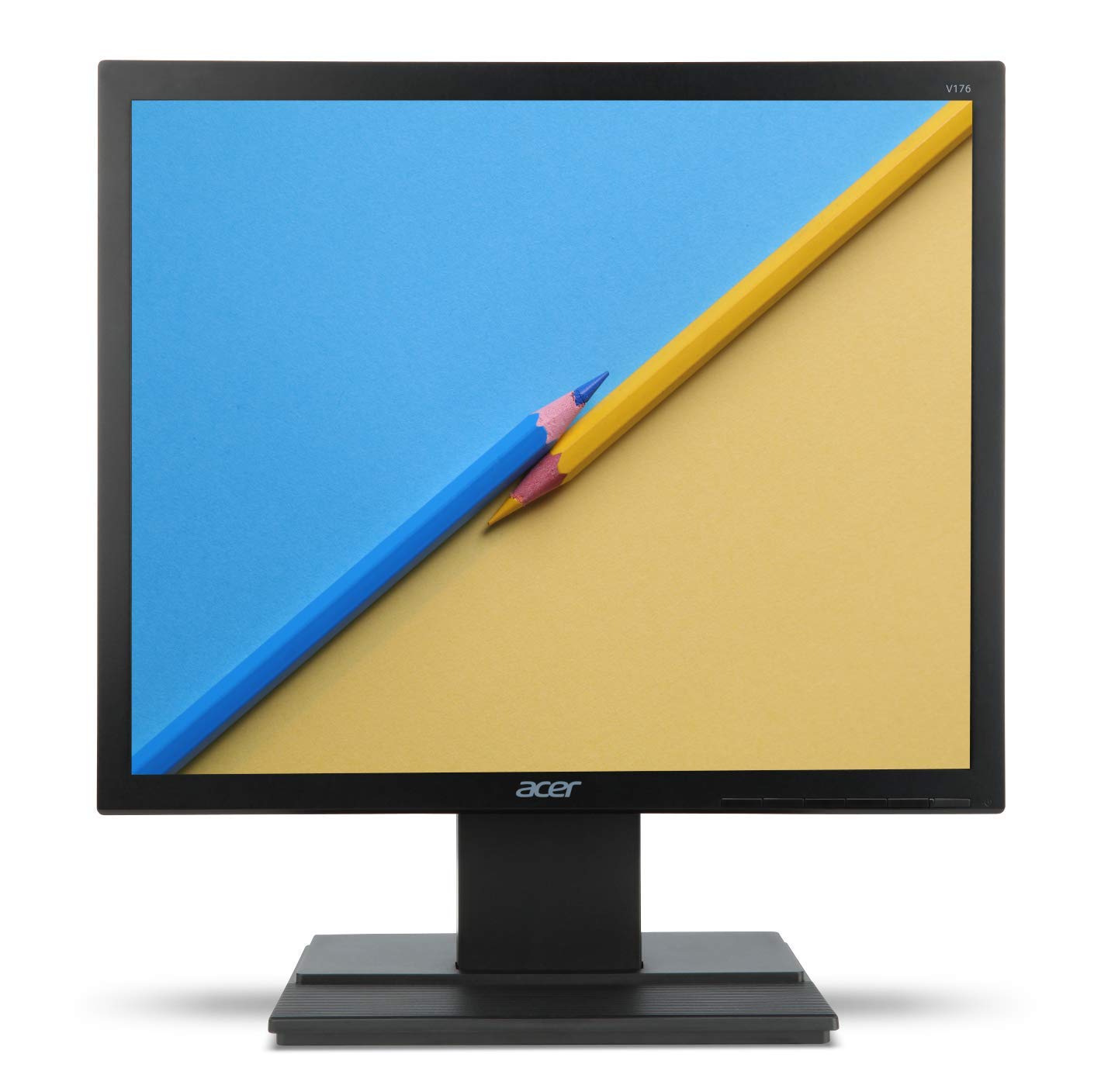 Acer V176L 17-inch Square 1280x1024 SXGA LED Monitor, 250 Nits, 5ms, TCO Certified Black