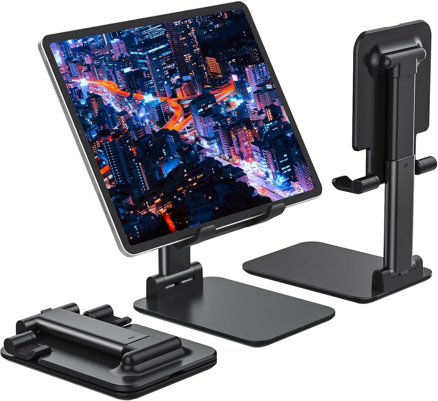 Foldable Adjustable Tablet Stand 5.55" Wide, Fits iPad Pro, Surface Pro, and 4.7-15.6" Portable Monitors