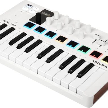 Arturia MiniLab 3 White Universal MIDI Controller 25-Key with Software Package
