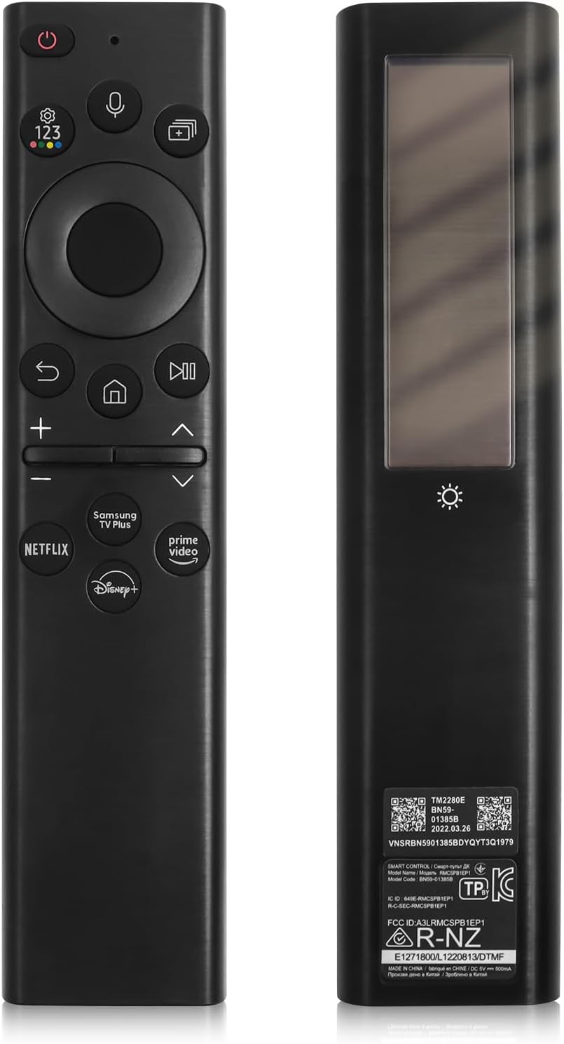 Samsung BN59-01385A Rechargeable Solar Voice Remote Control for Smart TVs