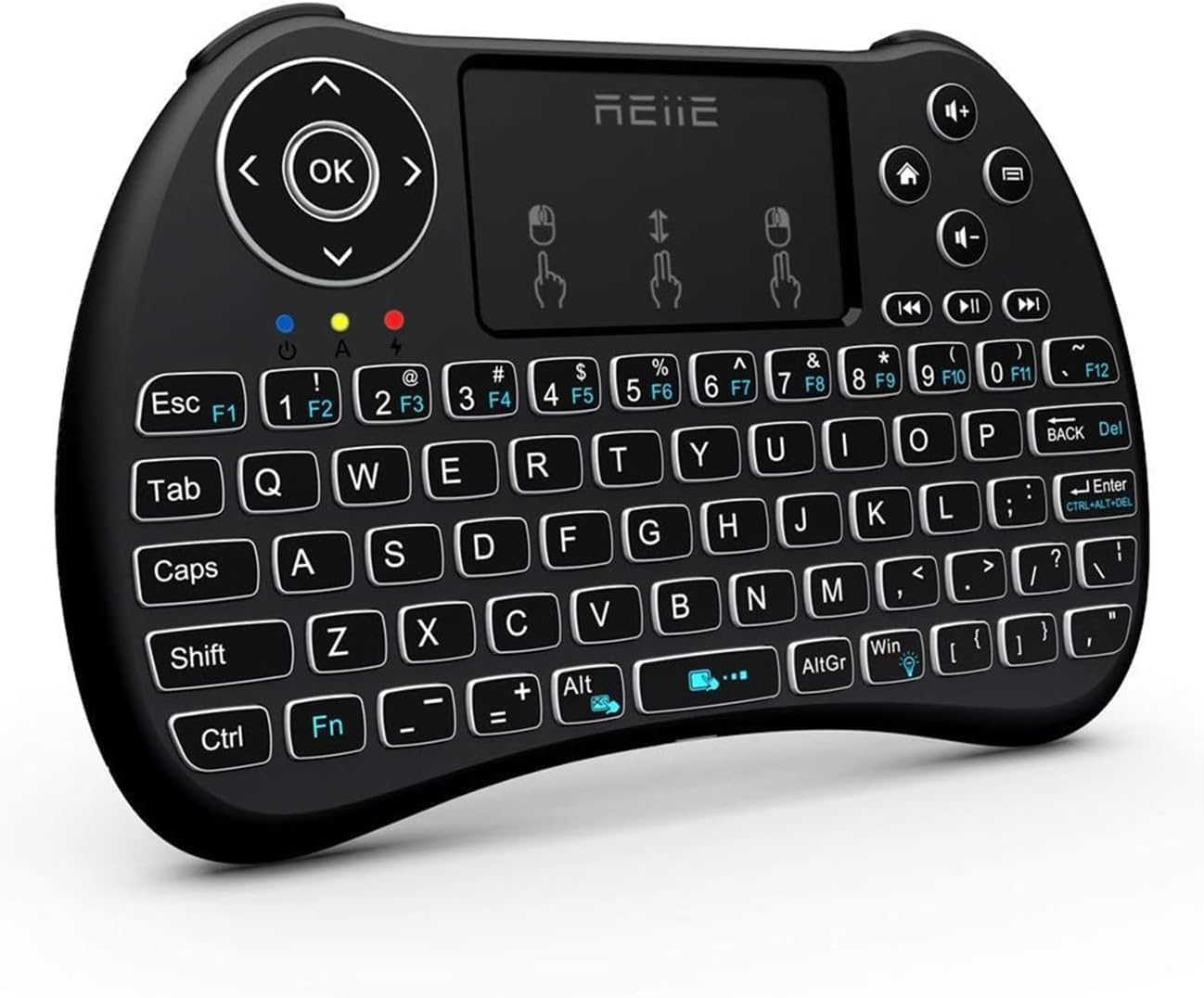 Backlit H9+ Mini Wireless Keyboard 2.4GHz Smart TV Remote with Touchpad for PC Android TV Box