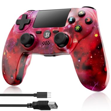 Wireless Red Controller for PS4/Slim/Pro 800mAh Battery 6-Axis Motion Sensor Double Vibration Touch Pad
