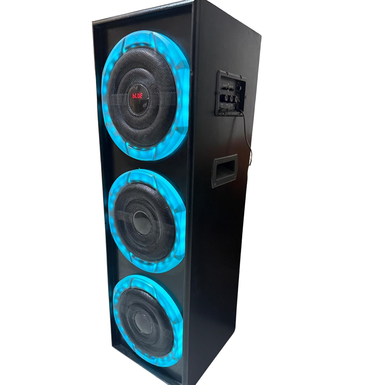 DJ STONE Tuffan Home Theater Single Party Tower Speaker 8-inch Dual Woofer 4inch Dual Speaker Functional Remote MIC Input Bluetooth AUX USB FM