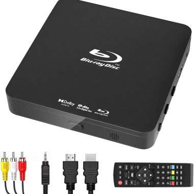 Didar Ultra Mini 1080P Blu Ray DVD Player, Region A 1, 128GB USB, HDMI AV Output