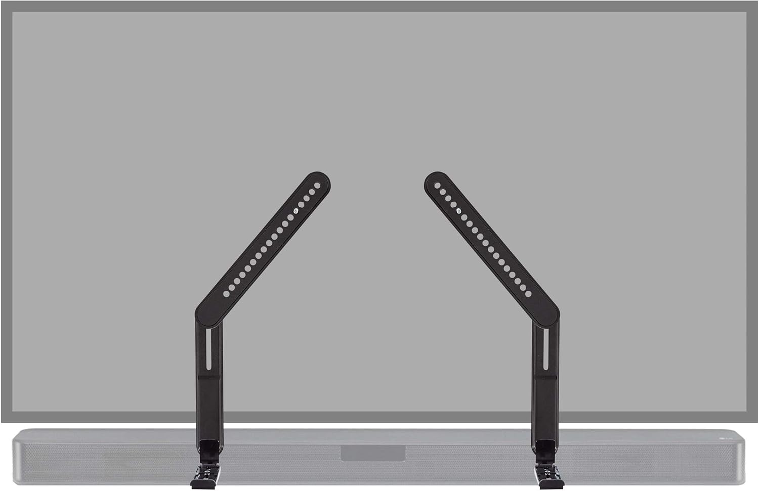 Adjustable Sound Bar Wall Mount Bracket for TVs up to 65 Inches Universal Compatibility