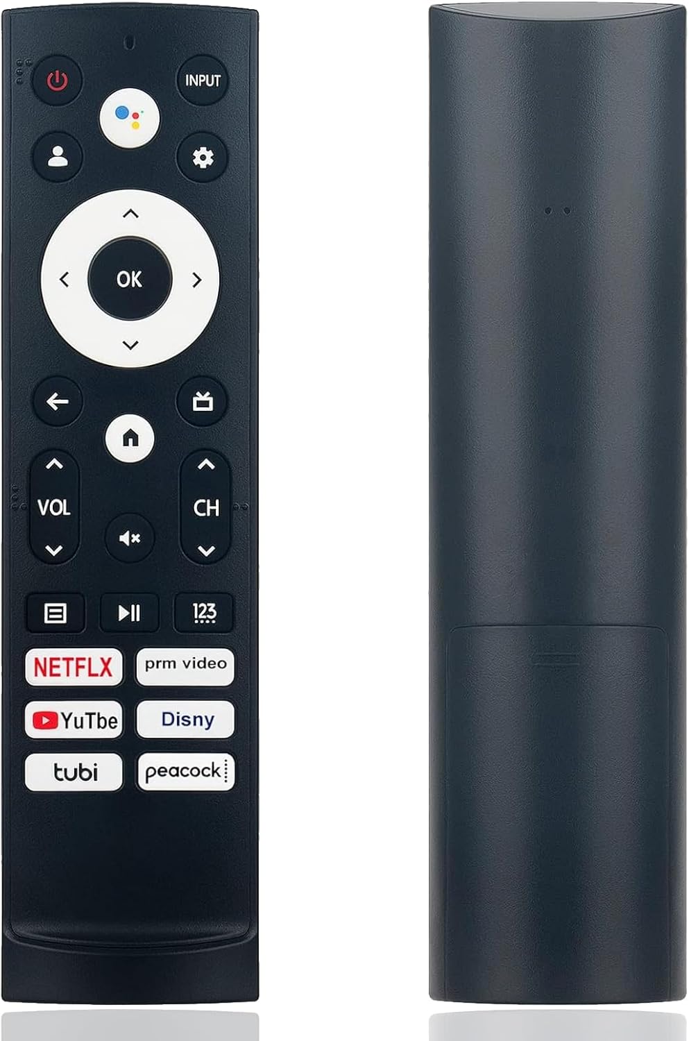 Hisense ERF3M90H Remote Control for Android LED 4K UHD Smart TVs with 6 Shortcut Buttons