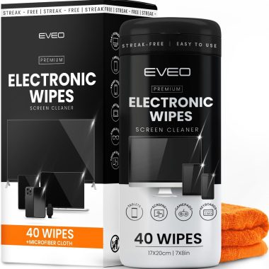 Streak-Free Electronic Screen Wipes for All Devices 40 Count Microfiber Cloth Included