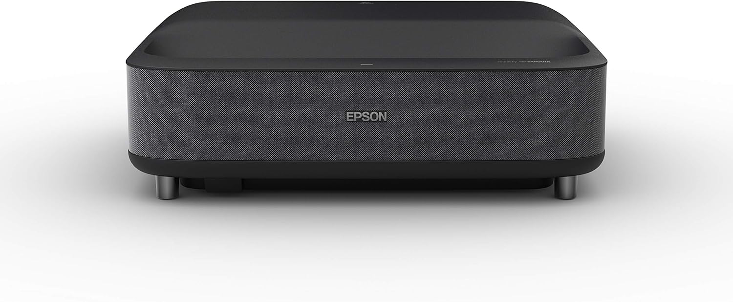 Epson EpiqVision LS300 Black Renewed Ultra Short Throw 3LCD Smart Laser Projector 3600 Lumens HDR Android TV