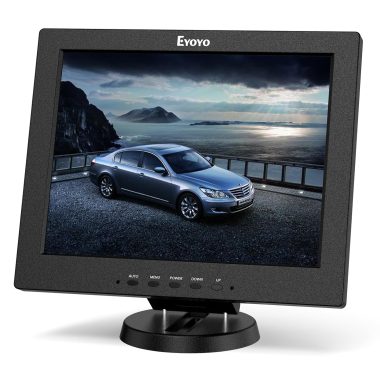Eyoyo 12 Inch Portable 4:3 TFT LCD HDMI Monitor 800x600 Color Video Screen Built-in Speaker