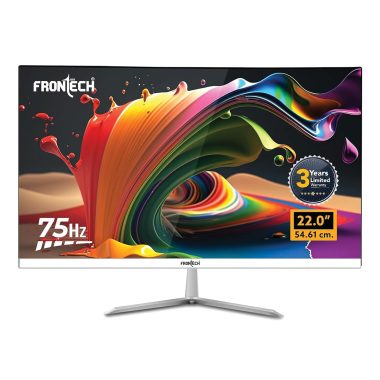 FRONTECH 22 Inch Ultima Series Full HD 1080p LED Monitor 75Hz White HDMI VGA