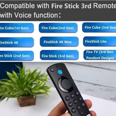 Fire Stick Voice Remote Replacement for 2nd/3rd Gen Lite 4K MAX Cube 1st-3rd Gen PendantDesign