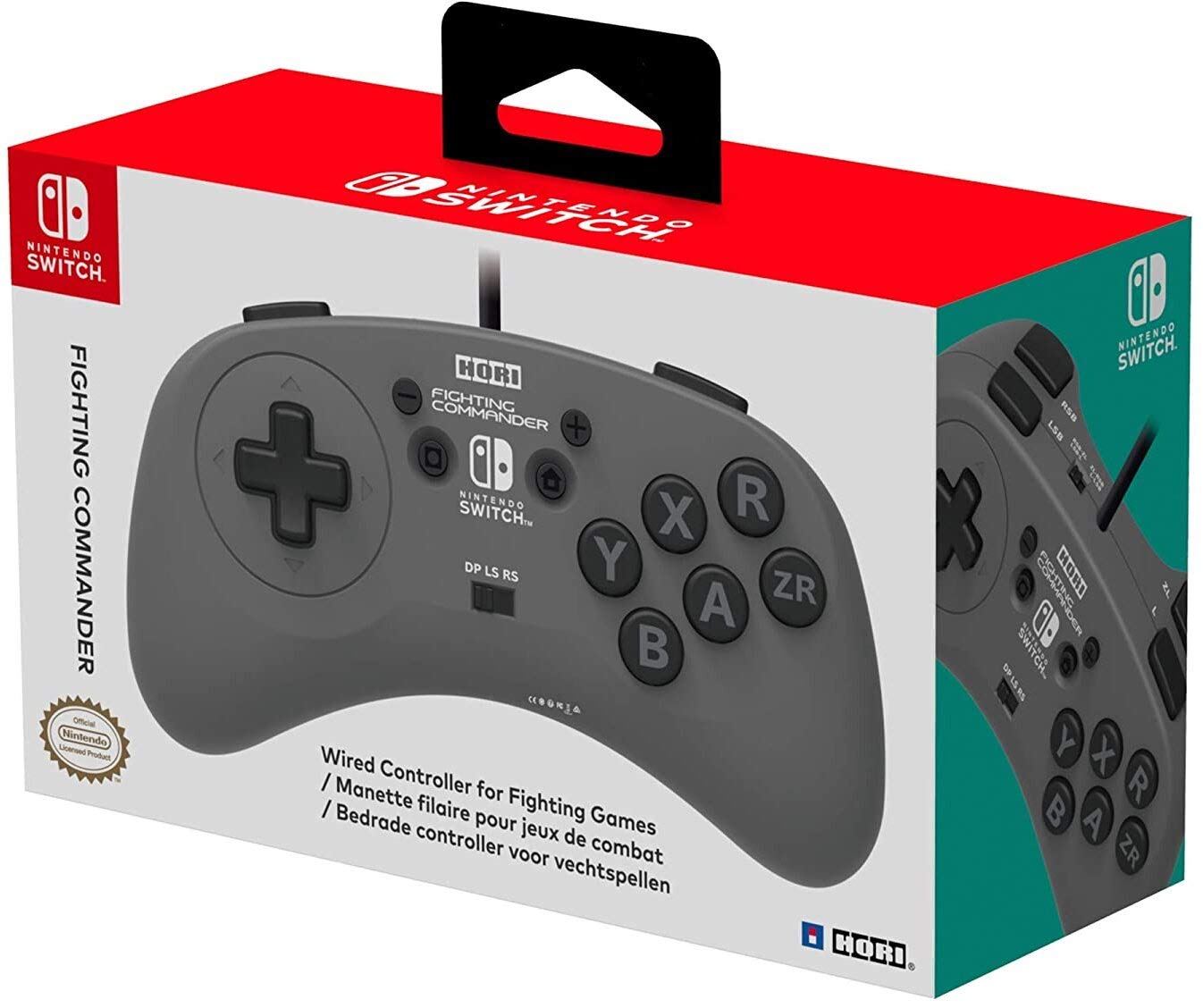 HORI Nintendo Switch Fighting Commander Controller Official Nintendo Licensed Used