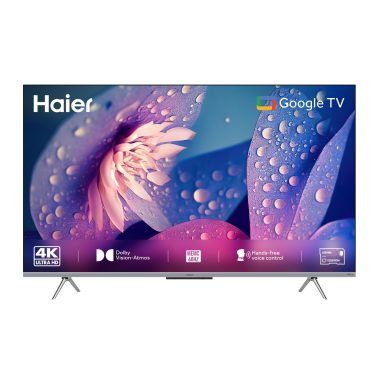 Haier 55-inch 4K UHD Smart Google TV Grey with Hands-Free Voice Control