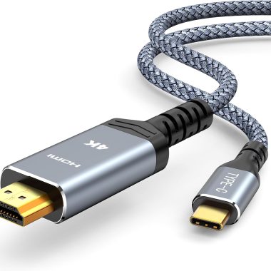 6ft 4K 60Hz USB-C to HDMI 2.0 Cable Thunderbolt 3/4 Compatible for iPhone 16 Pro Galaxy S23