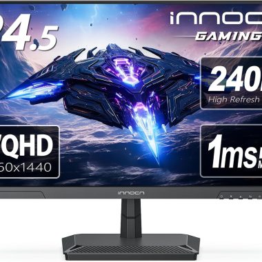 INNOCN 24.5 Inch 1440p 240Hz QHD Gaming Monitor 1ms Fast IPS HDMI 2.1