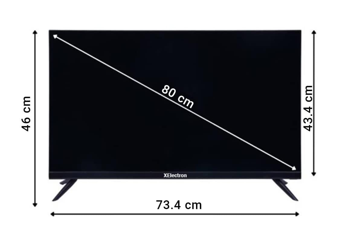 Infinity 32 Inch HD Ready LED TV Black with A+ Panel Noise Reduction Dynamic Picture Enhancement Cinema Zoom 20W Speakers 60Hz Refresh Rate