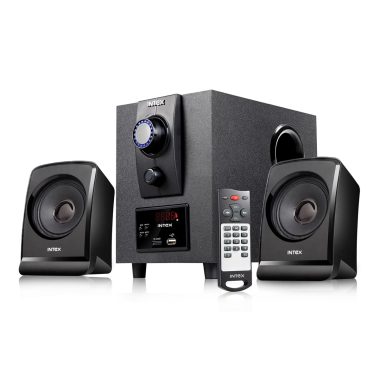 Intex Boom 1666 TUFB 35W 2.1 Black Multimedia Speaker with BT USB FM AUX TF Remote & LED Display