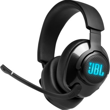 JBL Quantum 400 Black USB Over-Ear Gaming Headset with Game-Chat Dial