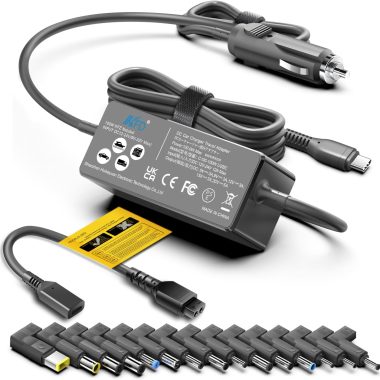 KFD Universal 100W USB C PD Laptop Car Charger for MacBook, Surface, Lenovo, Dell, HP, Samsung, LG, and more.