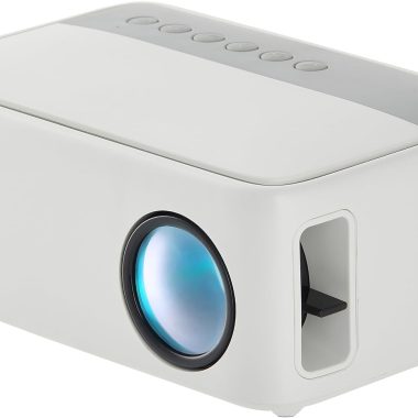 KODAK FLIK X1 Mini Pico Projector White Compact Portable 100" Display with Remote and Built-in Speakers