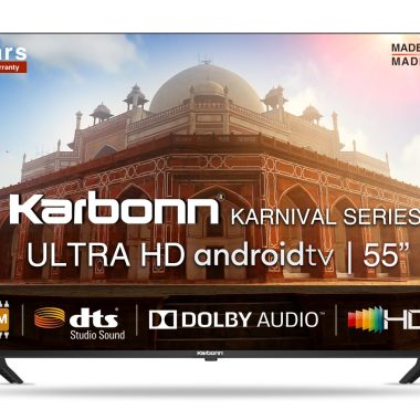 Karbonn Karnival Series 55 Inch 4K Ultra HD Smart Android IPS LED TV Black