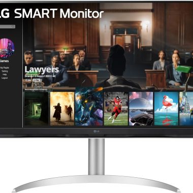LG Smart Monitor 32-Inch 4K UHD Display with webOS ThinQ AI and USB-C Silver