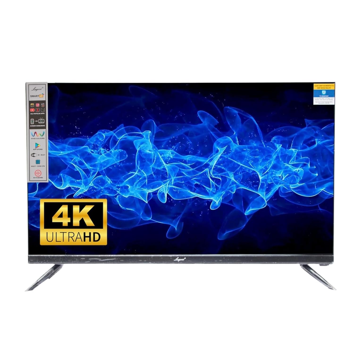 LUGOSI 50-inch Smart Full HD LED TV 1920x1080 Black LU50SG4K New