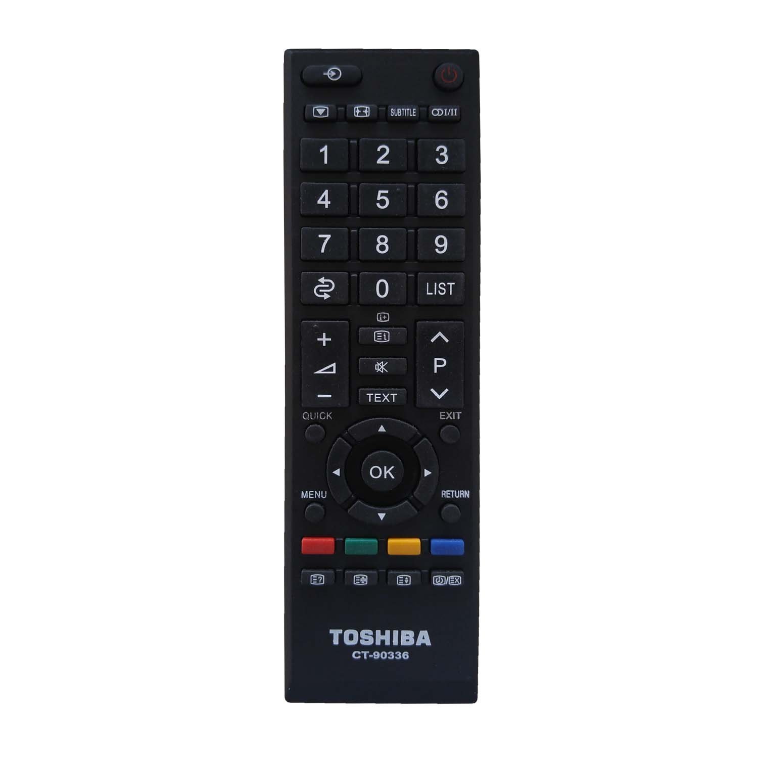 LipiWorld® Replacement Remote Control for Toshiba LCD LED Smart TVs CT-90336