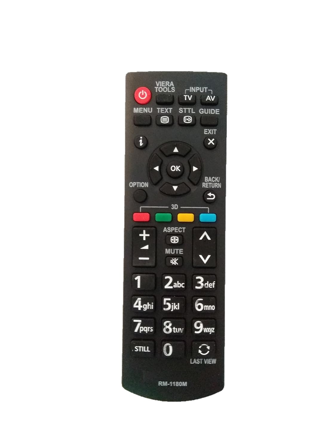 LipiWorld RM-1180M LCD LED TV Remote Control for Panasonic Televisions