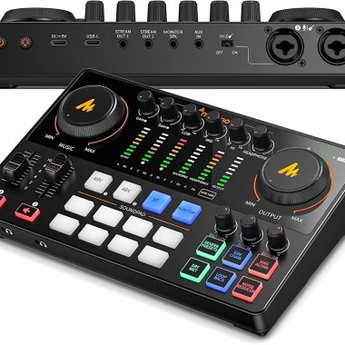 MAONO Podcast Equipment Bundle Audio Interface Mixer Dual XLR Input for Streaming - MaonoCaster E2 Gen2