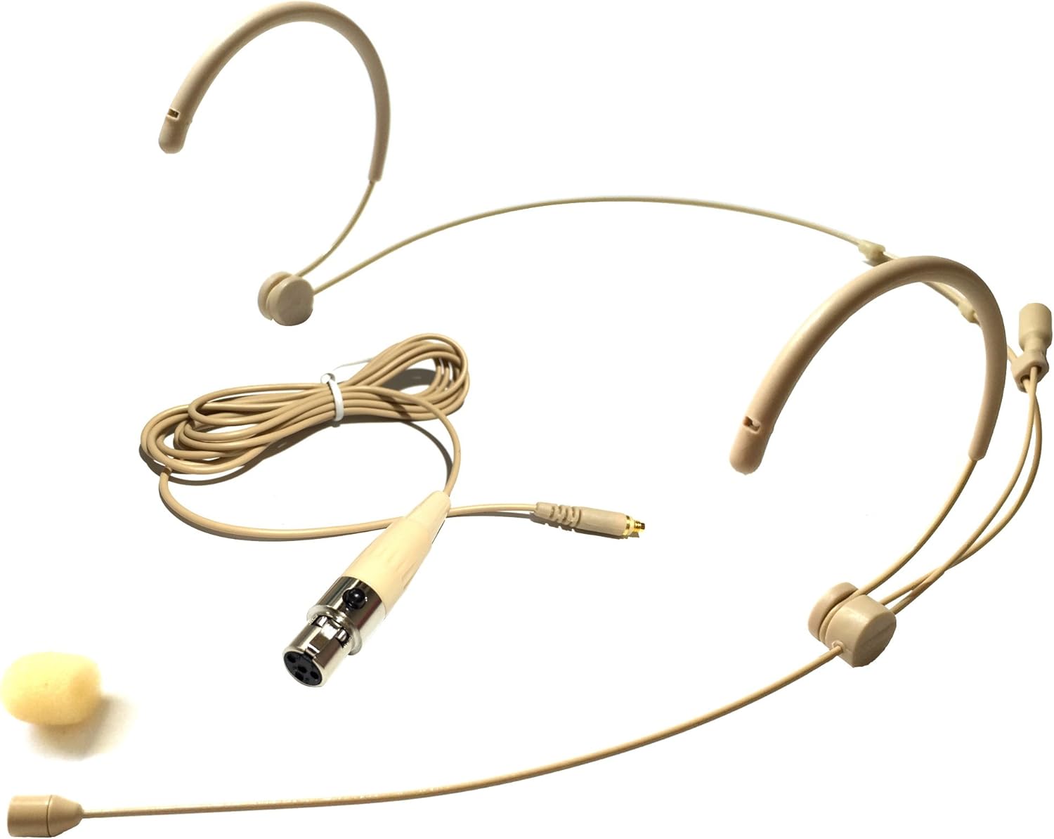 Microdot 4016 Omnidirectional Headset Microphone for Shure Wireless Systems - Detachable Mini XLR Cable
