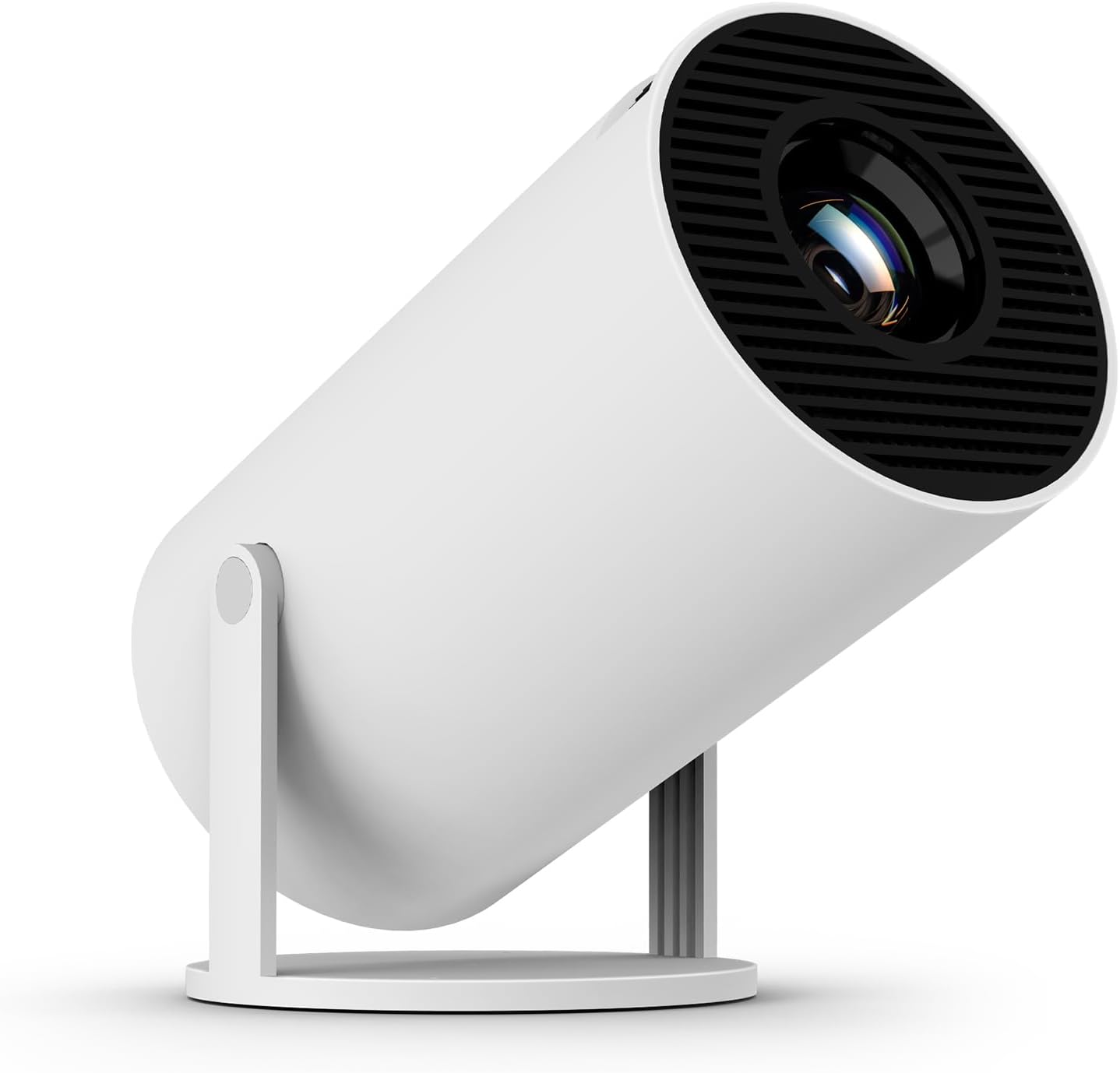 Portable Wifi 6 Bluetooth 5.4 Mini Projector 4K 1080P 130" Screen White