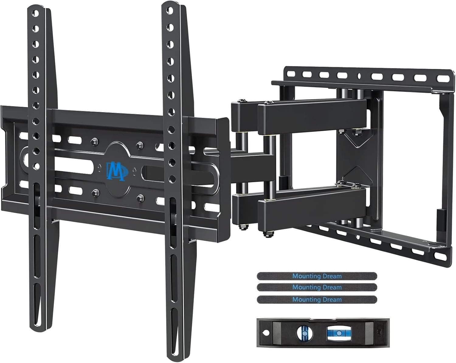 Mounting Dream Full Motion TV Wall Mount for 32-65 Inch TVs, Dual Articulating Arms, 99lbs Capacity
